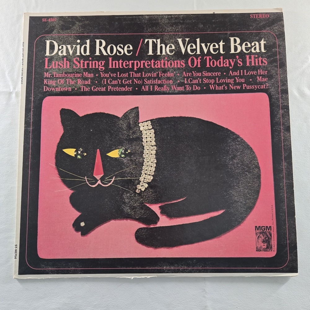 David Rose - The Velvet Beat LP Record 1967 MGM Orchestral Stereo EX Tested